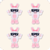 Boppin Bunny Plush 4PCS