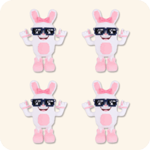 Boppin Bunny Plush 4PCS